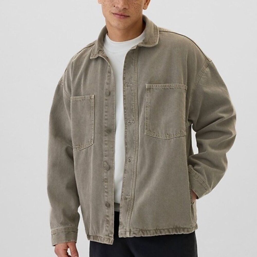 Gap Relaxed Denim Utility Shirt/ Shacket